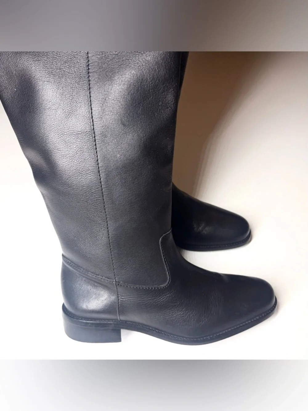 Madewell Women’s Black Leather Riding Boots Size- 7
